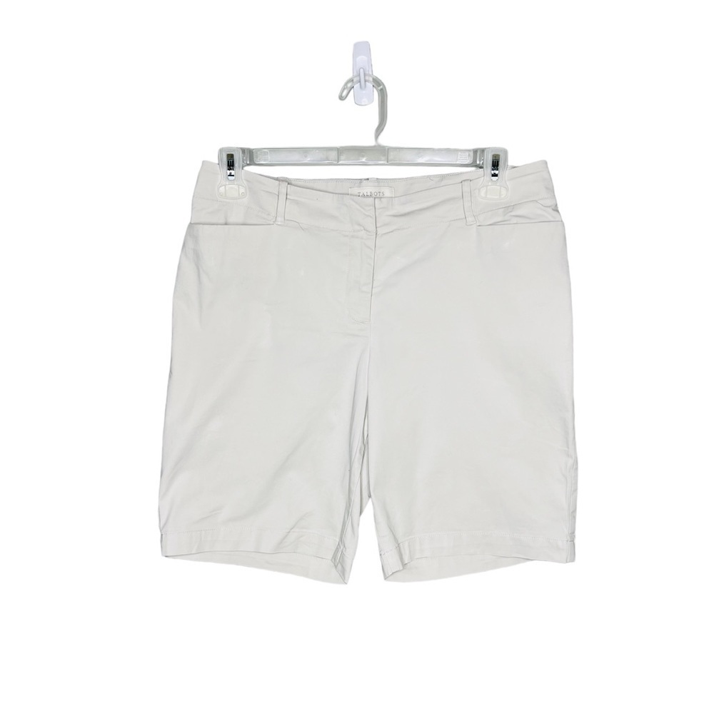 Talbots Khaki Stretch Bermuda Shorts